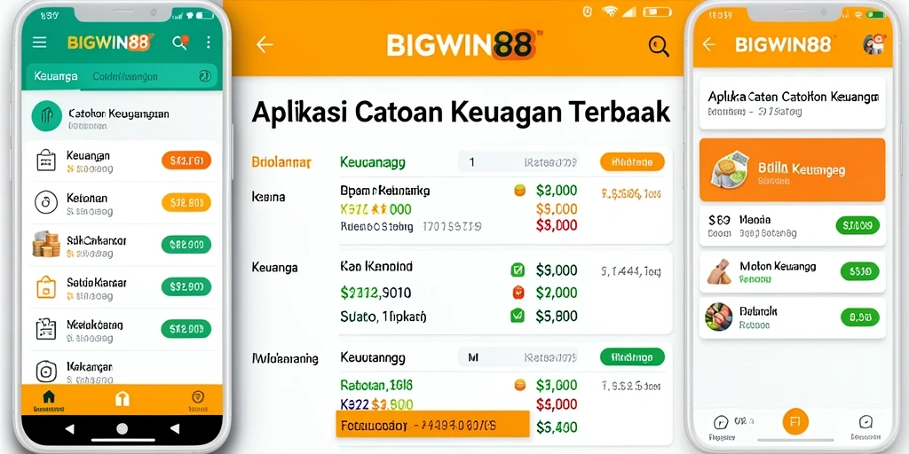 Tampilan antarmuka utama aplikasi BIGWIN88 untuk Catatan Keuangan.