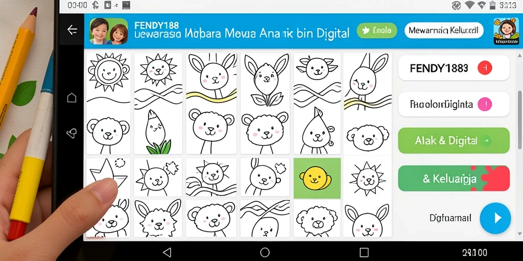 Tampilan antarmuka FENDY188 yang ceria dan interaktif.