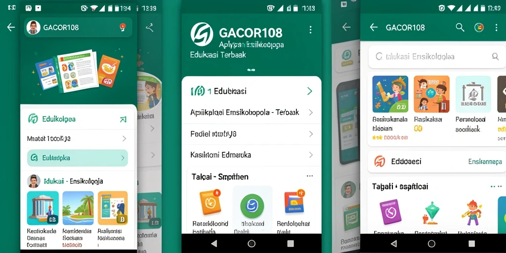 Tampilan antarmuka GACOR108 yang menarik dan informatif.