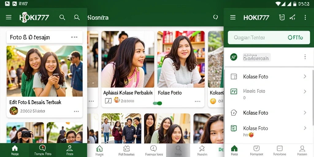 Tampilan antarmuka HOKI777 untuk membuat kolase foto yang menarik.