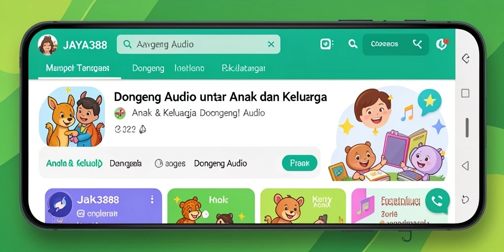 Tampilan antarmuka aplikasi JAYA388 yang menarik dan ramah anak.