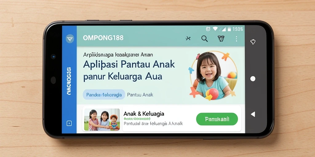 Tampilan antarmuka OMPONG188 yang intuitif untuk pemantauan anak.