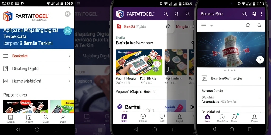 Tampilan antarmuka modern dan fungsional dari PARTAITOGEL.