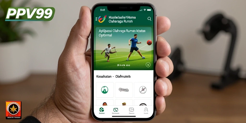Antarmuka PPV99 yang menarik dan mudah digunakan untuk olahraga rumah.