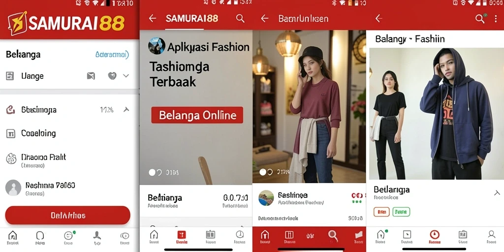 Tampilan antarmuka pengguna <strong>SAMURAI88</strong> yang modern dan stylish.
