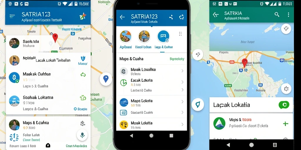 Tampilan antarmuka SATRIA123 yang intuitif untuk lacak lokasi.