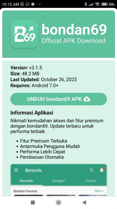 Panduan Unduh dan Instal APK bondan69 untuk Android